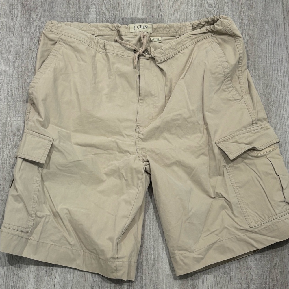J. Crew Men's Tan Cargo Shorts - size large
